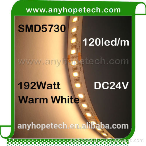 2400K CRI 80 high lumen 24V led strip 5730